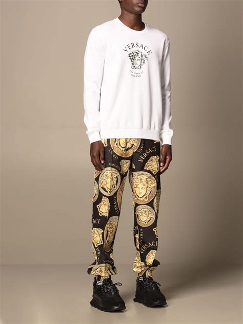 pants versace hombre|men's versace jogging suit.